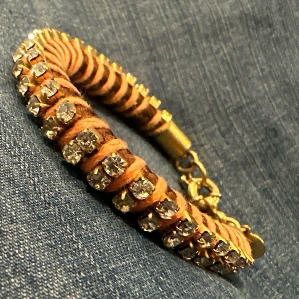 J. Crew Rhinestone & Braided bracelet - NWOT